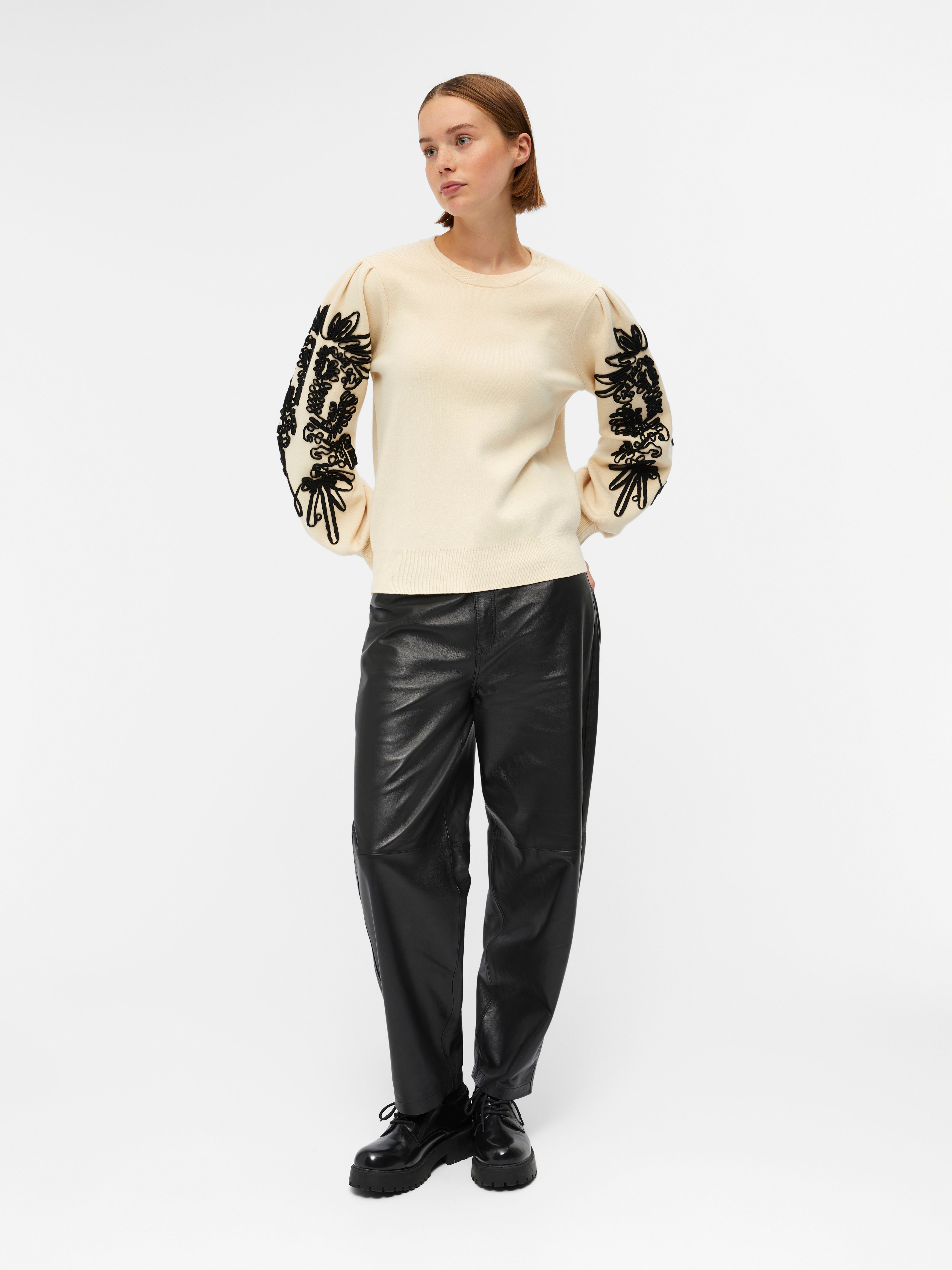 OBJJOANA Pullover - Sandshell